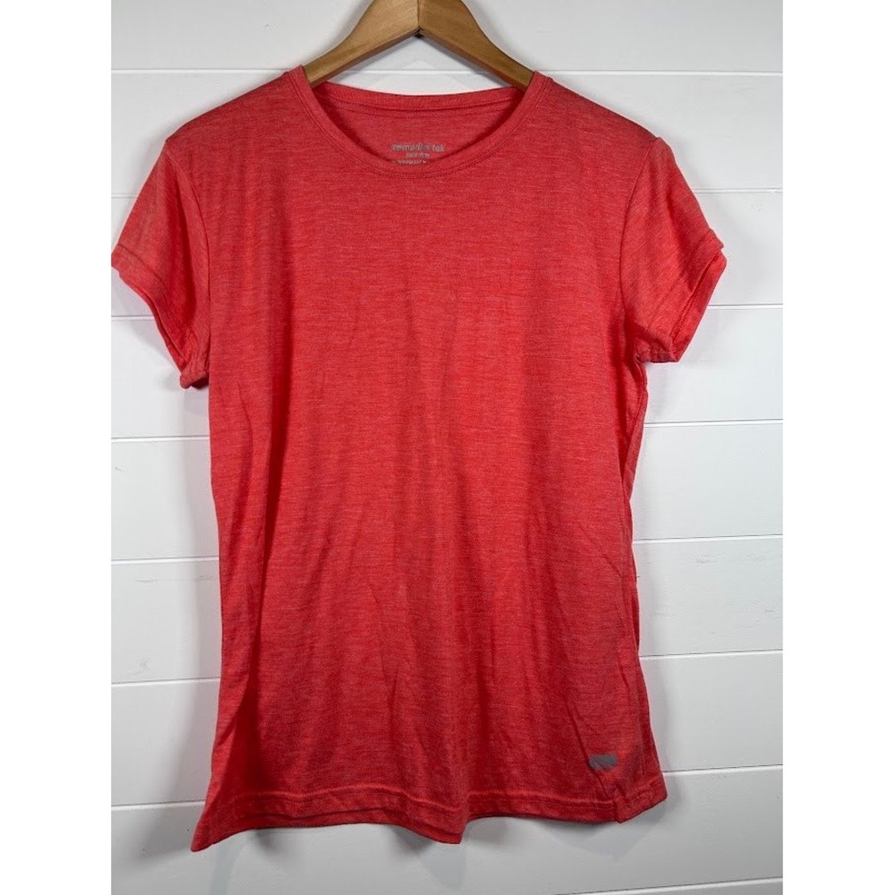 Marika Tek Dry Wik Performance Tee Coral Heathered Athletic T-Shirt Women's XL